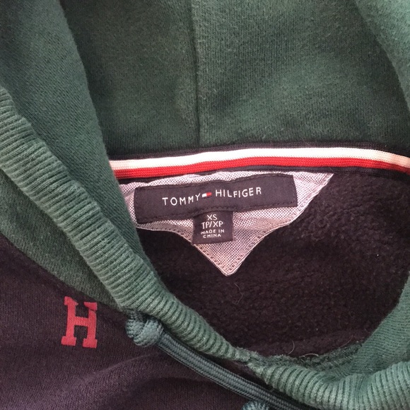 Rare Tommy Hilfiger All-Over Lion Crest Print Hoodie, Size XS - Picture 8 of 15